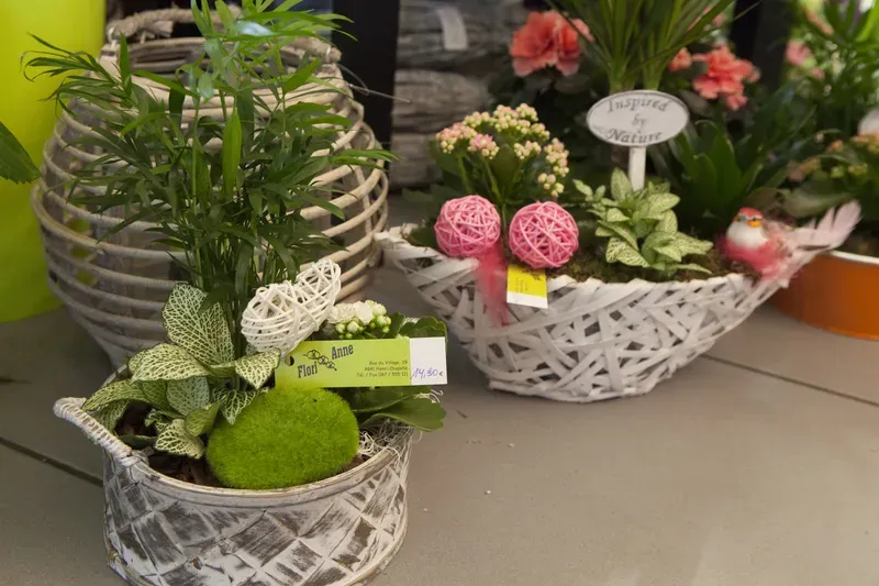 Montage de fleurs en soie à Welkenraedt